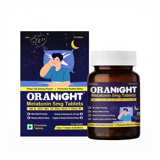 Oranight Melatonin 5mg Chewable Tablet