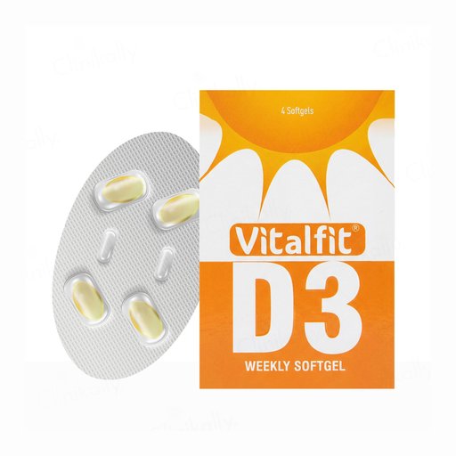 Vitalfit D3 60000 IU Weekly Softgel Capsule