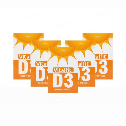 Vitalfit D3 60000 IU Weekly Softgel Capsule