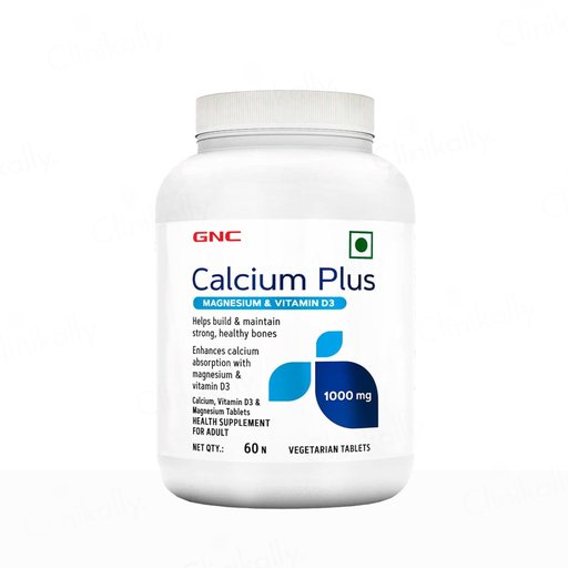 GNC Calcium Plus 1000 mg Health Supplement Tablet