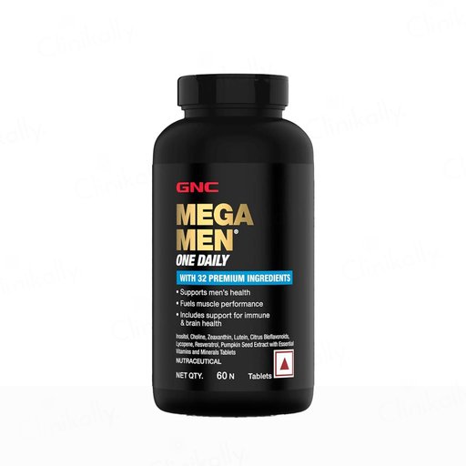 GNC Mega Men One Daily Health Supplement Tablet For Adults