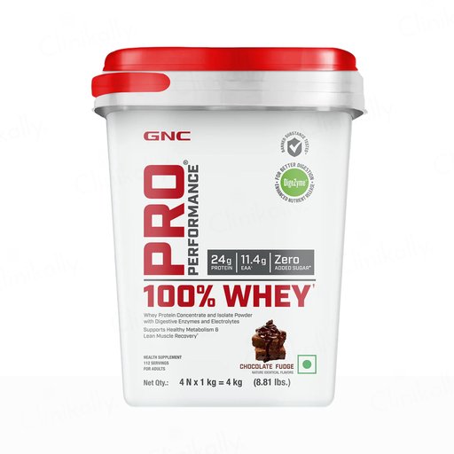 GNC Pro Performance 100% Whey Protein Powder - Chocolate Fudge Flavour