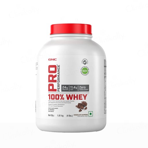 GNC Pro Performance 100% Whey Protein Powder - Chocolate Supreme Flavour