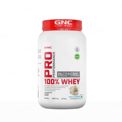 GNC Pro Performance 100% Whey Protein Powder - Vanilla Cream Flavour