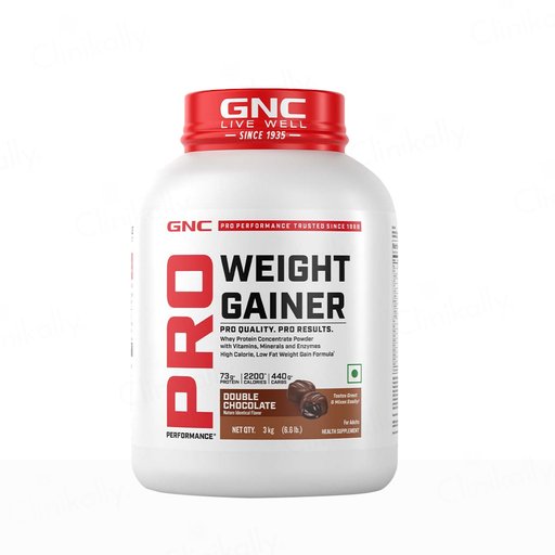GNC Pro Performance Weight Gainer Supplement Powder - Double Chocolate Flavour