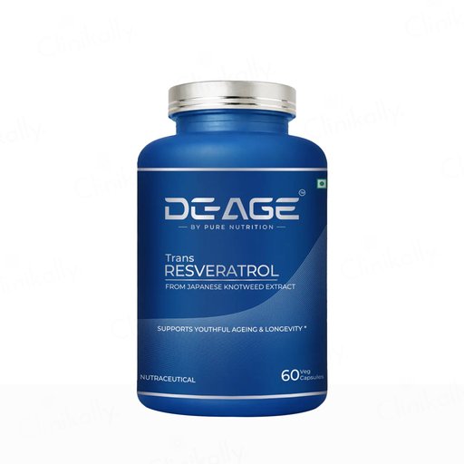 DeAge Trans Resveratrol Anti-Ageing Veg Capsule