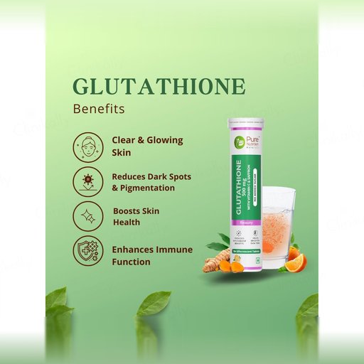 benefits of pure glutathione on skin Buy Nutrition 500mg With Vitamin C & Saffron Effervescent Tablet - Orange Flavour Online at Best Price Dryness / Dehydration