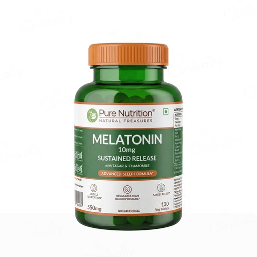 Pure Nutrition Melatonin 10mg + Tagar 250mg & Chamomile Sleep Tablet