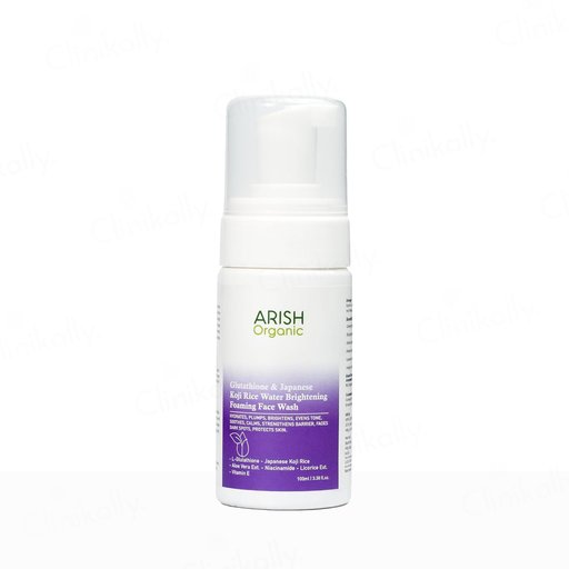 Arish Organic Glutathione & Japanese Koji Rice Water Brightening Foaming Face Wash