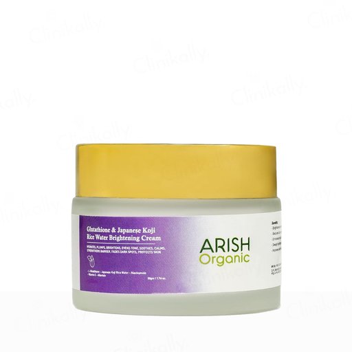 Buy Arish Organic Glutathione & Japanese Koji Rice Water Brightening Cream Online at Best Price