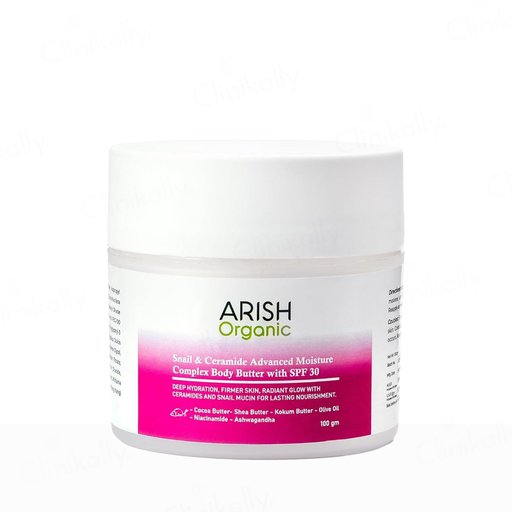 Arish Organic Snail & Ceramide Advanced Moisture Complex Body Butter With SPF 30