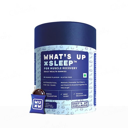 What's Up Wellness Sleep Nutraceutical Gummies - Kesar Mango Flavour