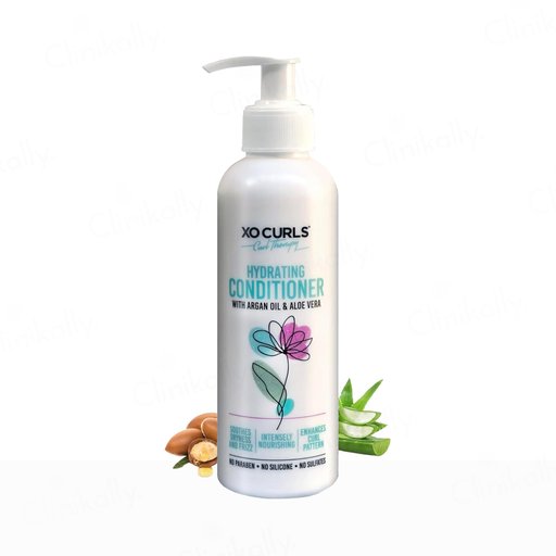 Xo Curls Hydrating Conditioner With Shea Butter, Argan Oil & Aloevera