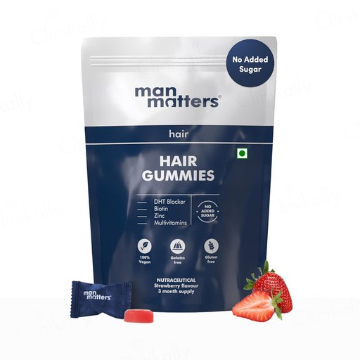 Man Matters Hair Gummies - Strawberry Flavour