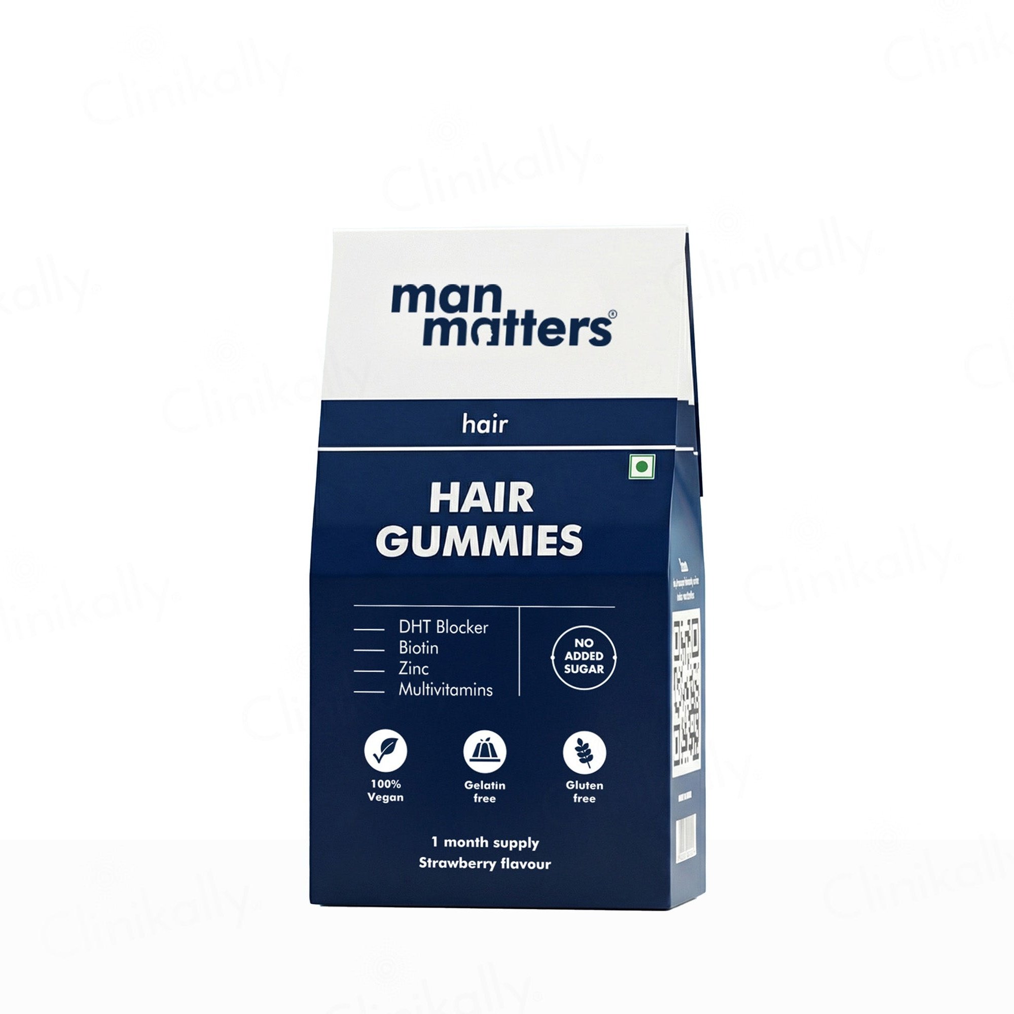 Man Matters Hair Gummies Strawberry 60 Count - Image 1