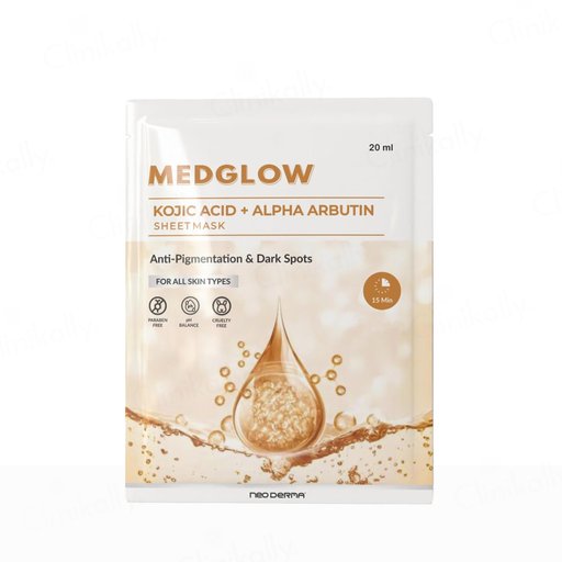 Medglow Kojic Acid + Alpha Arbutin Face Sheet Mask