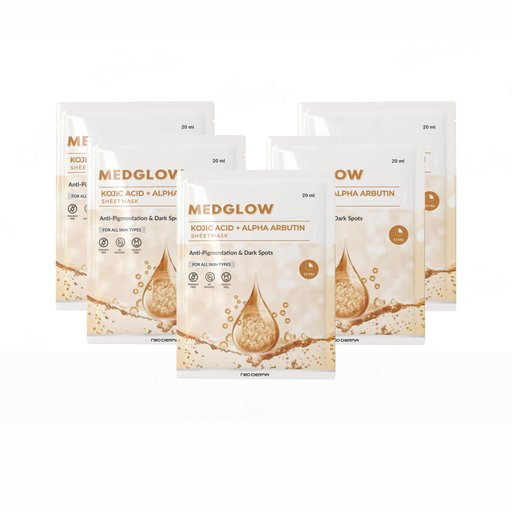Medglow Kojic Acid + Alpha Arbutin Face Sheet Mask