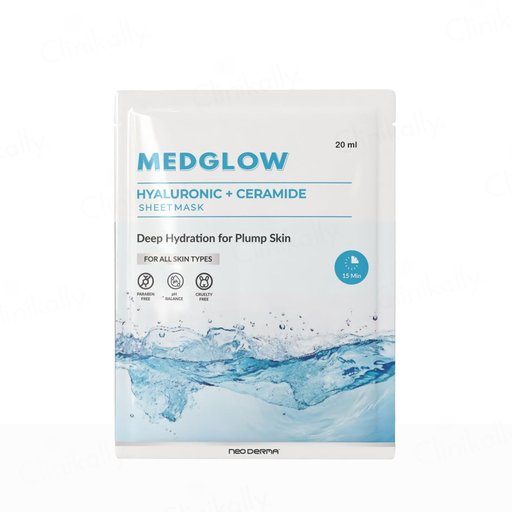 Medglow Hyaluronic + Ceramide Face Sheet Mask