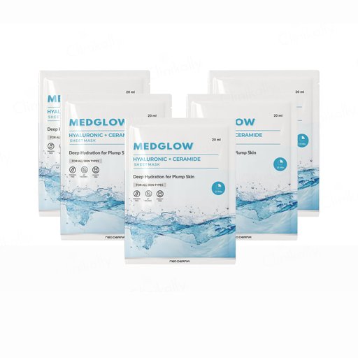 Medglow Hyaluronic + Ceramide Face Sheet Mask