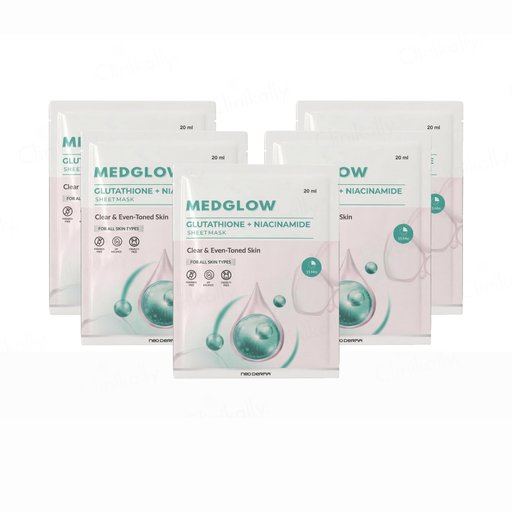Medglow Glutathione + Niacinamide Face Sheet Mask