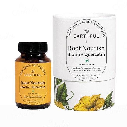Earthful Root Nourish Biotin + Quercetin Nutraceutical Veg Capsule