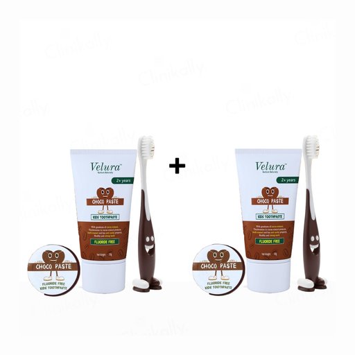 Velura Choco Paste Kids Toothpaste Kit