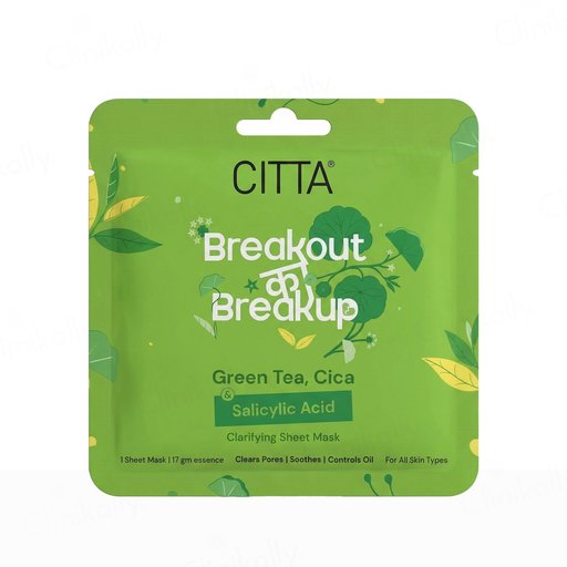 CITTA Breakout Ka Breakup Clarifying Face Sheet Mask