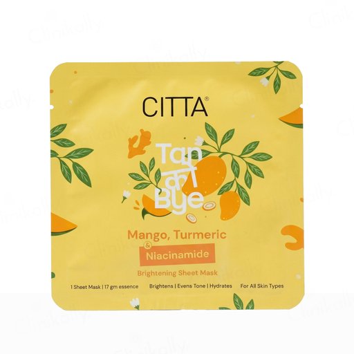 CITTA Tan Ko Bye Brightening Face Sheet Mask