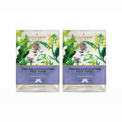 LuxaDerme Peeling & Exfoliating Foot Mask