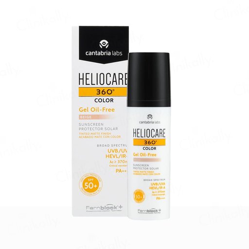 Heliocare 360 Color Oil-Free Tinted Matte Sunscreen Gel SPF 50+ PA++++ (Beige)