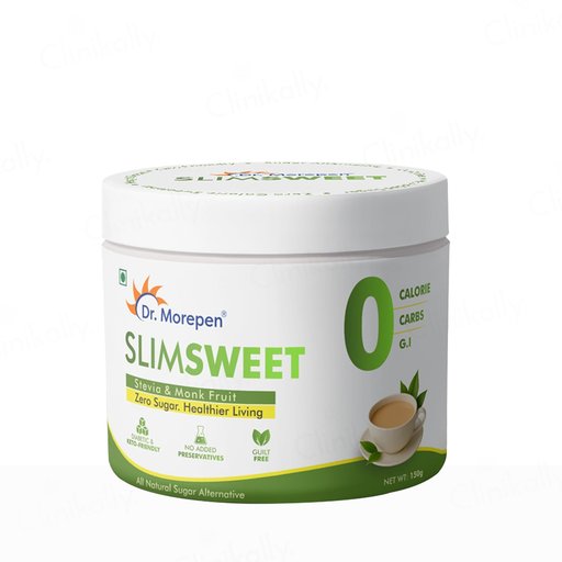 Dr. Morepen Slimsweet Natural Sugar Alternative Powder With Stevia & Monk Fruit