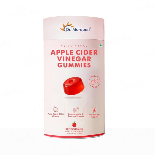 Dr. Morepen Daily Detox Apple Cider Vinegar Sugar Free Gummies - Apple Flavour