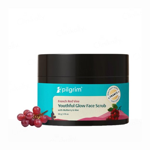 Pilgrim French Red Vine Youthful Glow Face Scrub