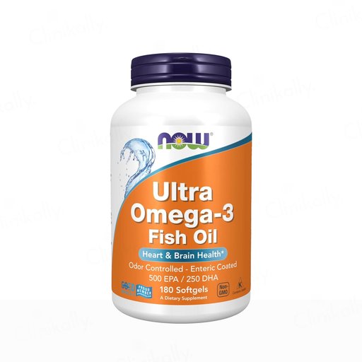 Now Foods Ultra Omega-3 Fish Oil Dietary Supplement Softgel