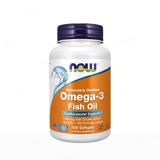 Now Foods Omega-3 Fish Oil Dietary Supplement Softgel