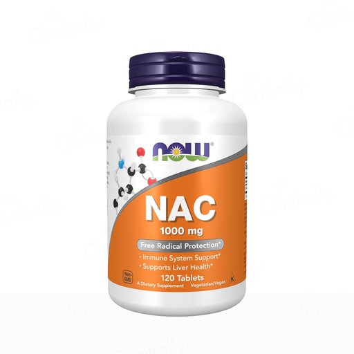 Now Foods NAC 1000mg Dietary Supplement Veg Tablet