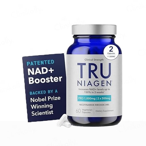 TRU Niagen Pro Nicotinamide Riboside 1000mg Dietary Supplement Veg Capsule