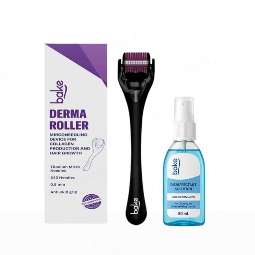 BAKE Derma Roller Microneedling Device For Collagen Production and Hair Growth