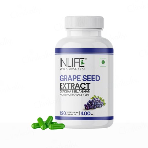 Inlife Grape Seed Extract 400mg Vegetarian Capsule