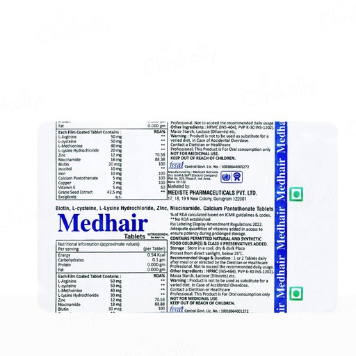 Medhair Nutraceutical Tablet