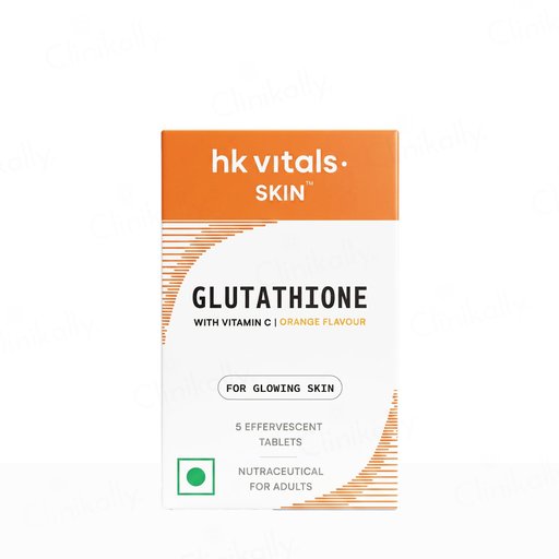 Buy HK Vitals Glutathione With Vitamin C Effervescent Tablet - Orange Flavour Online at Best Price