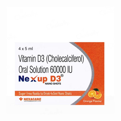 Nexup D3 Nano Shots Oral Solution - Orange Flavour