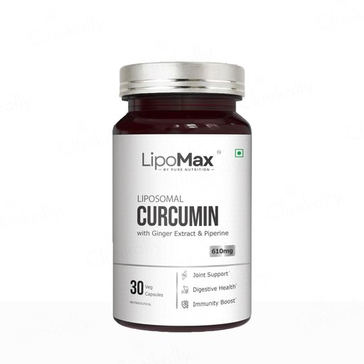 Lipomax Liposomal Curcumin 610mg Nutraceutical Veg Capsule