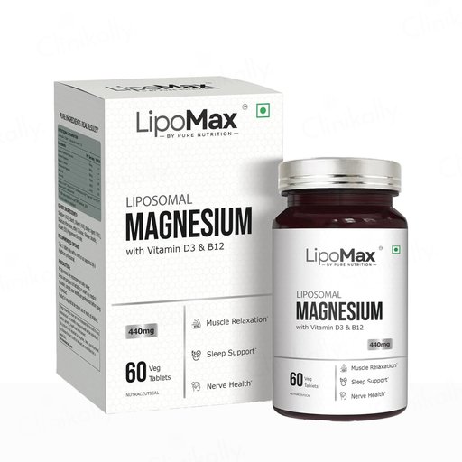 Lipomax Liposomal Magnesium 440mg Nutraceutical Veg Tablet