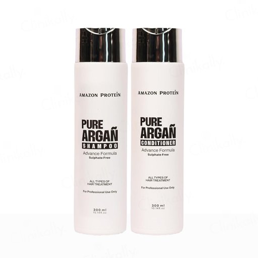 Amazon Protein Advance Formula Pure Argan Shampoo + Conditioner Combo