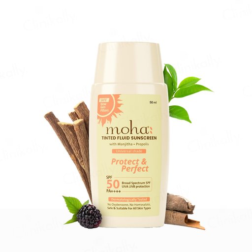 Moha: Tinted Fluid Sunscreen SPF 50+ PA++++ (Universal Shade)