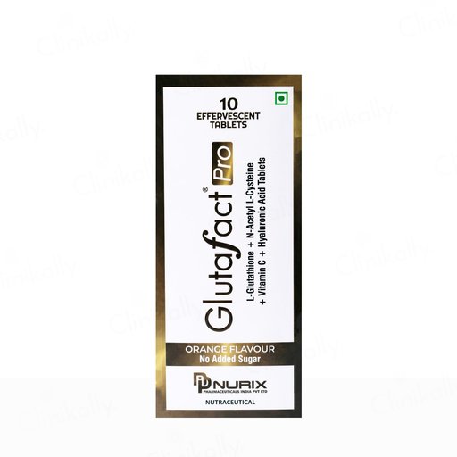 Glutafact Pro Effervescent Nutraceutical Tablet - Orange Flavour