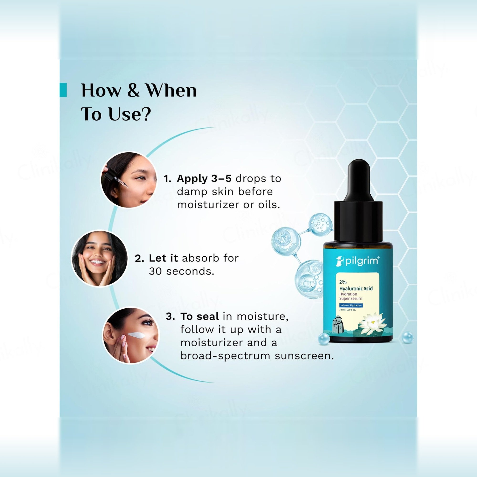 Buy Pilgrim 2% Hyaluronic Acid Hydration Super Serum Online at Best Price