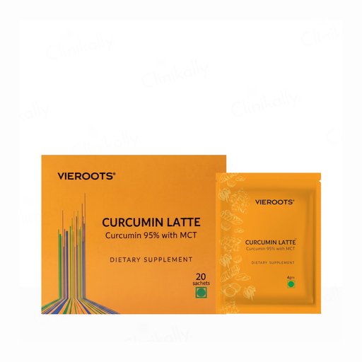 Vieroots Curcumin Latte With MCT Dietary Supplement Powder
