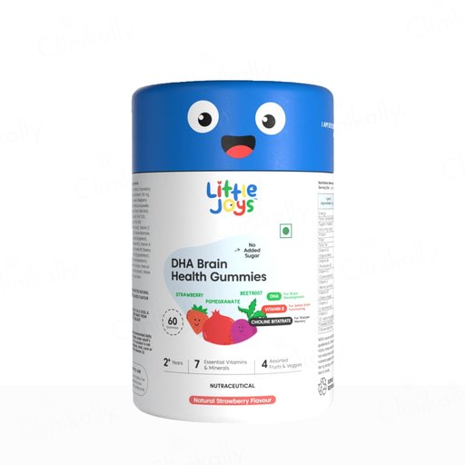Little Joys DHA Brain Health Gummies - Natural Strawberry Flavour (2+ Years)